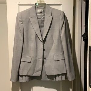Tahari Grey Plaid Suit, Size 10